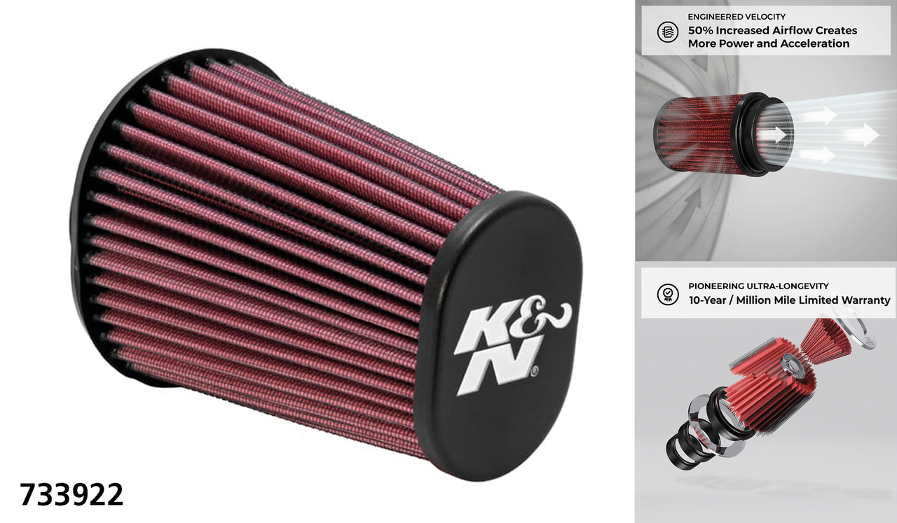 KIT DI ASPIRAZIONE PERFORMANTE K&N AIR CHARGER | 1 KIT DI ASPIRAZIONE PERFORMANTE K&N AIR CHARGER