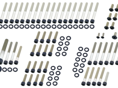 KIT VITI NERE IN ACCIAIO INOX PER MOTORE CAMBIO E PRIMARIA