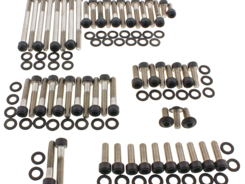 KIT VITI NERE IN ACCIAIO INOX PER MOTORE CAMBIO E PRIMARIA