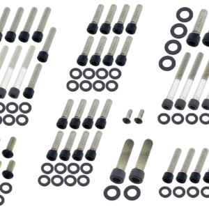 KIT VITI NERE IN ACCIAIO INOX PER MOTORE CAMBIO E PRIMARIA