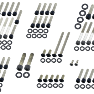 KIT VITI NERE IN ACCIAIO INOX PER MOTORE CAMBIO E PRIMARIA