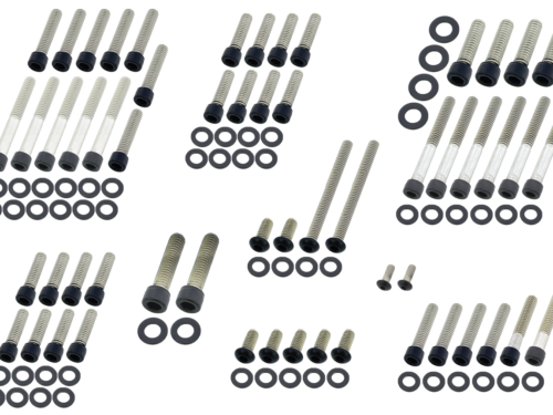 KIT VITI NERE IN ACCIAIO INOX PER MOTORE CAMBIO E PRIMARIA