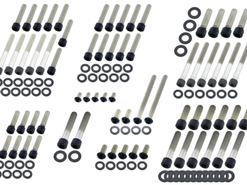 KIT VITI NERE IN ACCIAIO INOX PER MOTORE CAMBIO E PRIMARIA