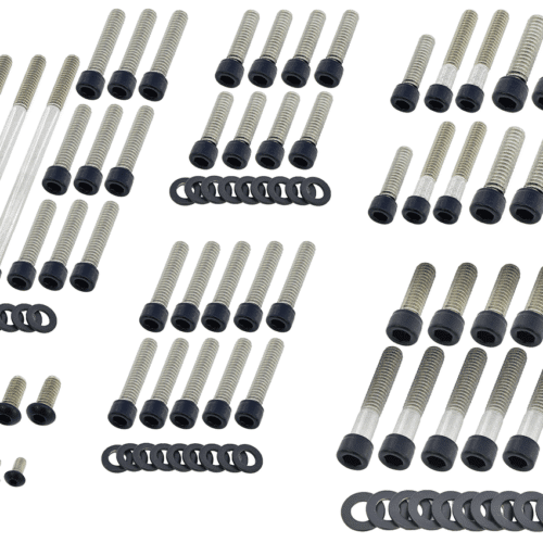 KIT VITI NERE IN ACCIAIO INOX PER MOTORE CAMBIO E PRIMARIA