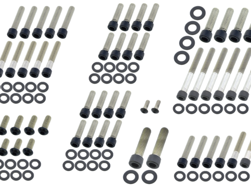 KIT VITI NERE IN ACCIAIO INOX PER MOTORE CAMBIO E PRIMARIA