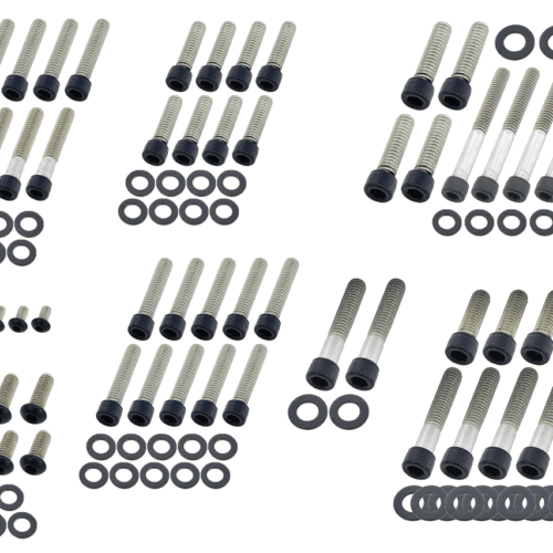 KIT VITI NERE IN ACCIAIO INOX PER MOTORE CAMBIO E PRIMARIA