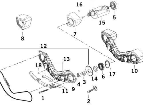 PARTI BILANCIATORE MOTORE PER TWIN CAM B