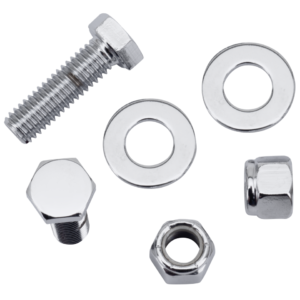 KIT BULLONERIA CROMATA STABILIZZATORE MOTORE