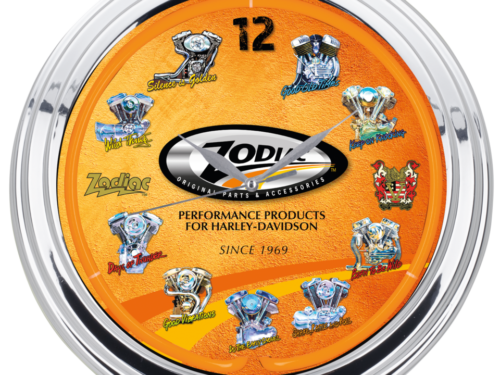 OROLOGI DA PARETE AL NEON ZODIAC