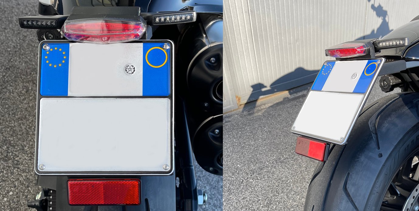 PORTATARGA POSTERIORE MCJ PER SPORTSTER RH1250S | 1 PORTATARGA POSTERIORE MCJ PER SPORTSTER RH1250S