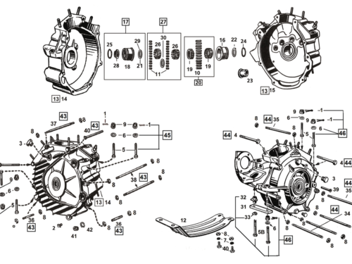 LOWER END 45CI & BIG TWIN SIDE VALVE MODELS