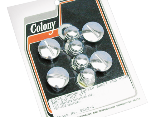 ROCKER SHAFT END CAP AND NUT KIT