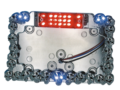 standard-rgba-1122.png SUPPORTO TARGA CON LUCE A LED "SKULL MANIAC"