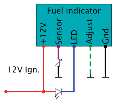 INDICATORE CARBURANTE ELEKTRONIKBOX