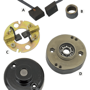 RICAMBI GENERATORE A 2 SPAZZOLE 1958-1981