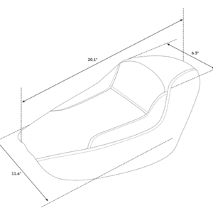 SELLA C.C. RIDER TAPER TAIL SINGOLA PER SPORTSTER