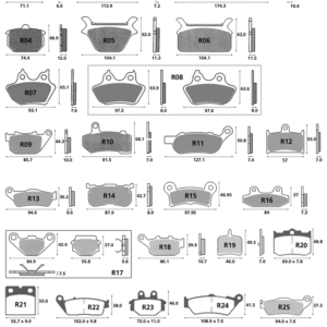 GENUINE ZODIAC POSTERIORI PASTIGLIE FRENO