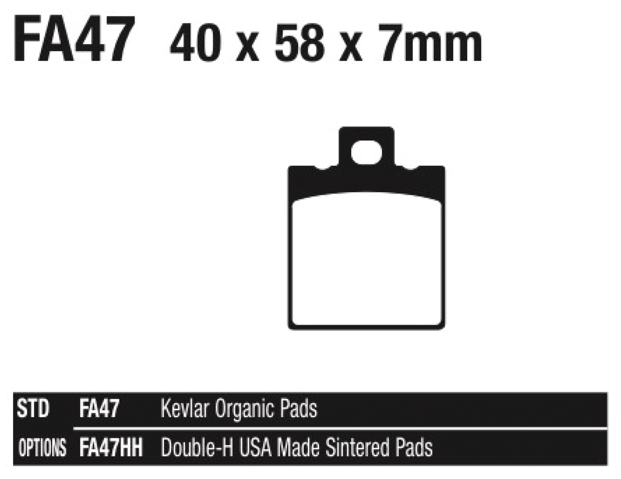 PASTIGLIE FRENO PER PINZE AFTERMARKET | 1 PASTIGLIE FRENO PER PINZE AFTERMARKET