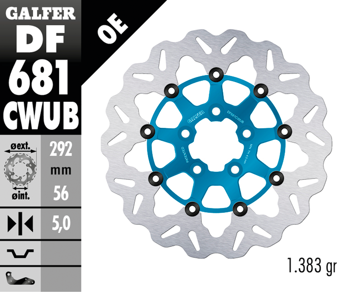 DISCHI FRENO FLOTTANTI GALFER "WAVE" | 1 DISCHI FRENO FLOTTANTI GALFER "WAVE"