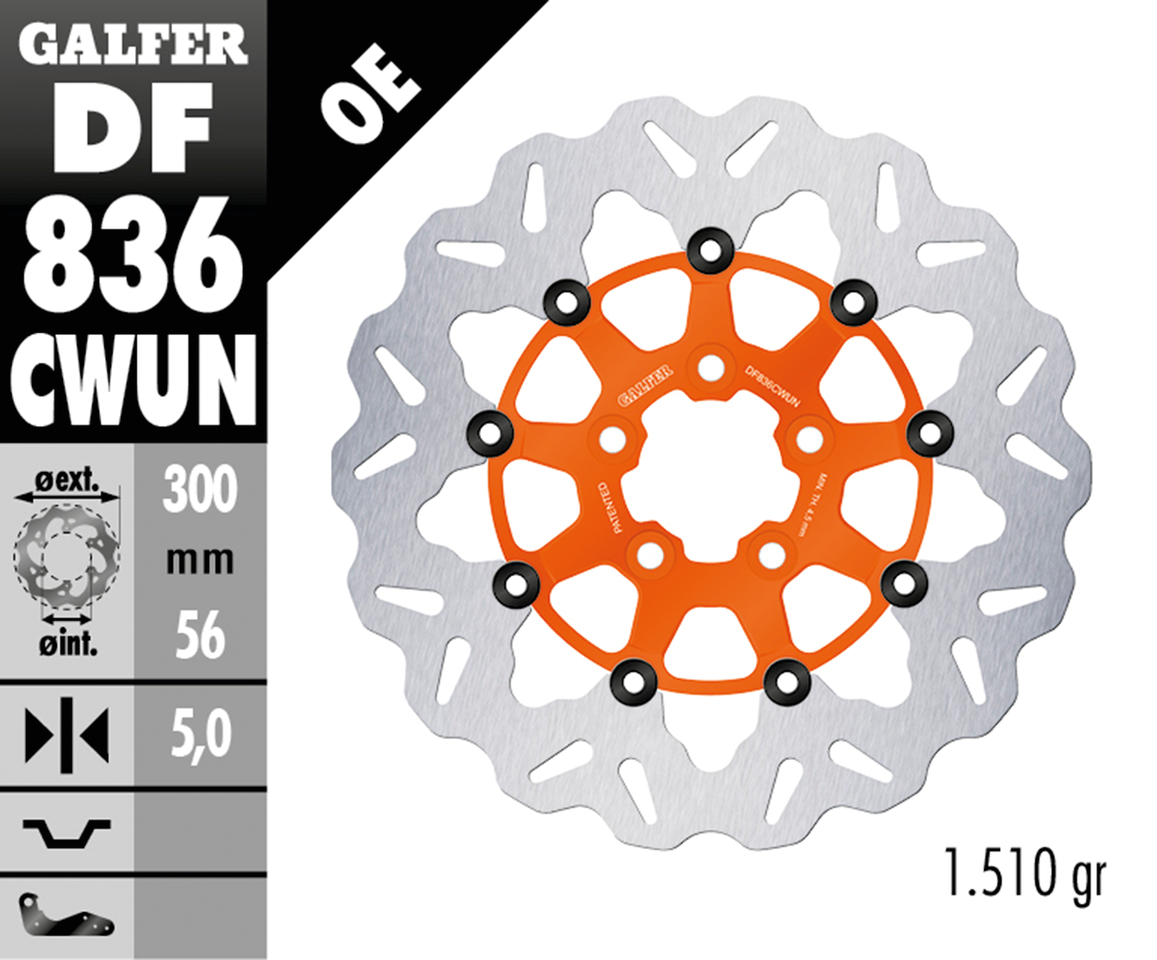 DISCHI FRENO FLOTTANTI GALFER "WAVE" | 1 DISCHI FRENO FLOTTANTI GALFER "WAVE"