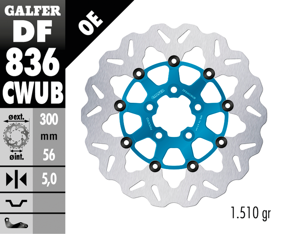 DISCHI FRENO FLOTTANTI GALFER "WAVE" | 1 DISCHI FRENO FLOTTANTI GALFER "WAVE"