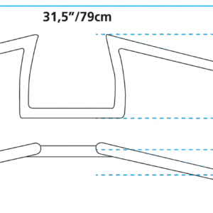 MANUBRI DONKEY ZODIAC CUSTOM PRODUCTS DA UN POLLICE DI DIAMETRO