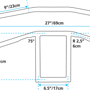 MANUBRI WINDOW ZODIAC CUSTOM PRODUCTS DA UN POLLICE DI DIAMETRO