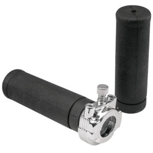 COMANDO ACCELERATORE CROMATO CON CAVO DOPPIO