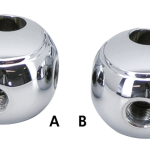 RACCORDI FRENO CUSTOM CROMATI A T TONDI