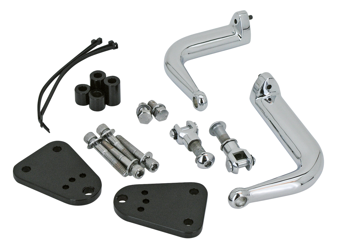 KIT SUPPORTI PEDANE AVANZATE REGOLABILI PER Sportster | 1 KIT SUPPORTI PEDANE AVANZATE REGOLABILI PER Sportster