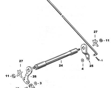 PARTI PER FRENO POSTERIORE PER BIG TWIN 1936-1957