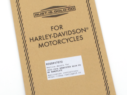 REPLICA DECAL PER FORCELLE DA RUST IS GOLD CO.