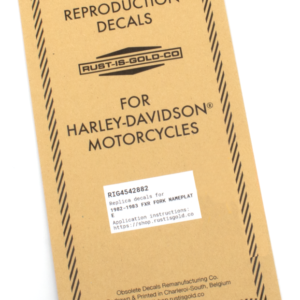 REPLICA DECAL PER FORCELLE DA RUST IS GOLD CO.
