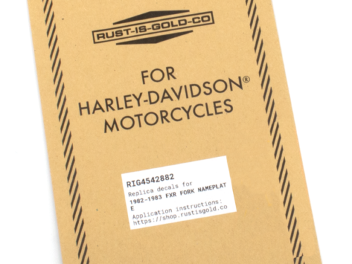 REPLICA DECAL PER FORCELLE DA RUST IS GOLD CO.