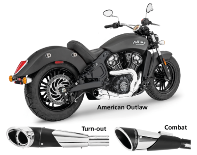 SHORTY 2-INTO-1 PER INDIAN SCOUT