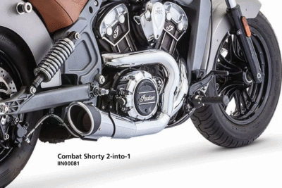 SHORTY 2-INTO-1 PER INDIAN SCOUT