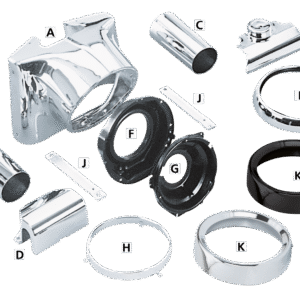 KIT DI CONVERSIONE ALLOGGIAMENTO FARO PER HERITAGE SOFTAIL E FAT BOY