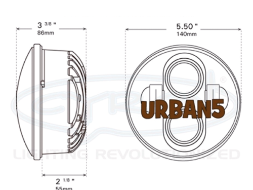 PARABOLA A LED CYRON URBAN DA 5 3/4"