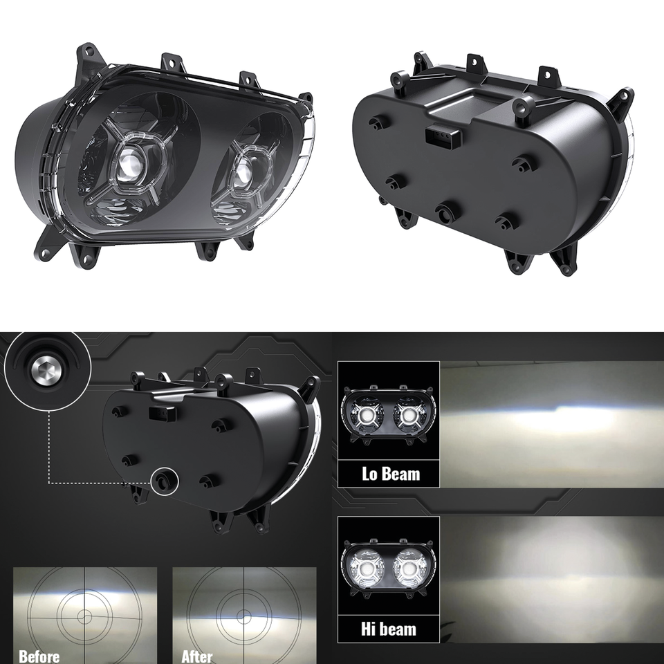 PARABOLA FANALE ANTERIORE A LED PER ROAD GLIDE | 1 PARABOLA FANALE ANTERIORE A LED PER ROAD GLIDE