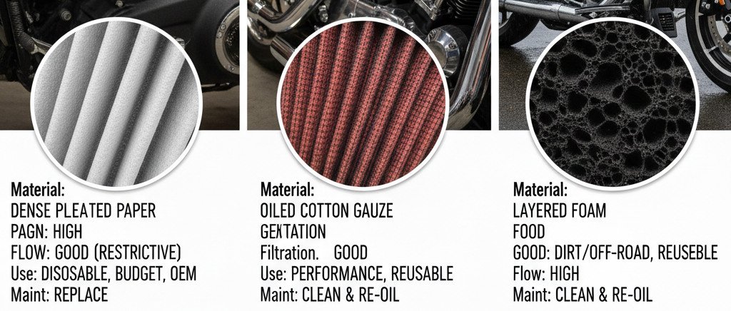 Materiale filtro aria