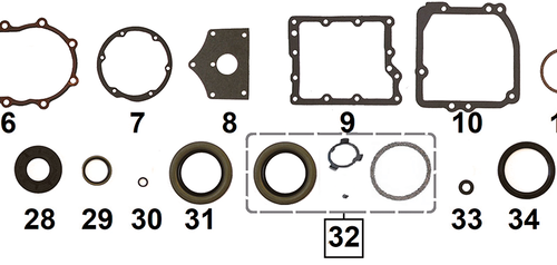 GUARNIZIONI E PARAOLI CAMBIO A 4 MARCE PER BIG TWIN 1936-1986