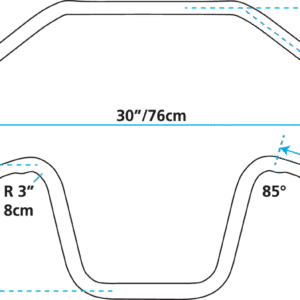 MANUBRI APE HANGER ZODIAC CUSTOM PRODUCTS DA UN POLLICE DI DIAMETRO