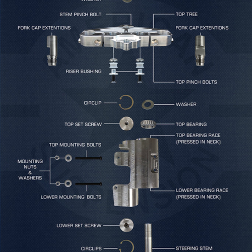 KIT CANOTTO PRONTO DA MONTARE AMERICAN SUSPENSION PER TOURING