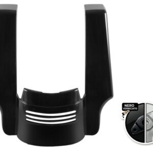 Vivid Black Dual Cut Stretched Tri-Bar Fender Extension for Harley® Touring '09-'25