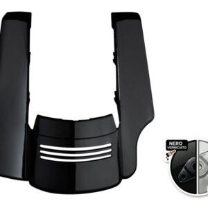 Vivid Black Stretched 2-Into-1 Tri-Bar Fender Extension for Harley® Touring '09-'25