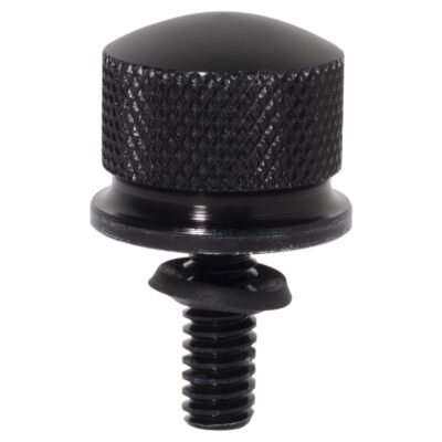 Black 1/4" Knurled Seat Bolt / Screw Kit for Harley-Davidson® from HOGWORKZ