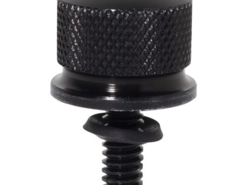 Black 1/4" Knurled Seat Bolt / Screw Kit for Harley-Davidson® from HOGWORKZ