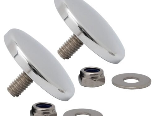 Chrome Fairing Mirror Hole Plugs for Harley® Street Glide '06-'25