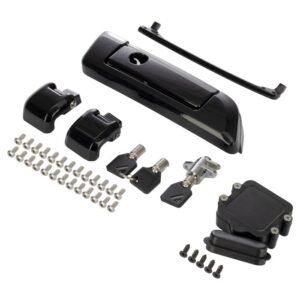 HOGWORKZ® Black Tour Pack Hinges & Latch Kit for Harley-Davidson
