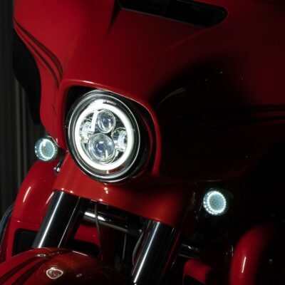 7" LED Chrome HALOMAKER® Headlight (Daymaker Replacement) for Harley® Touring & Softail